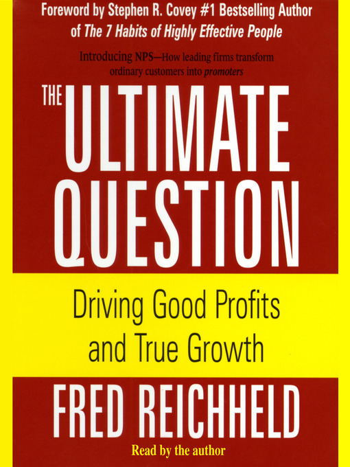 Title details for The Ultimate Question by Fred Reichheld - Available